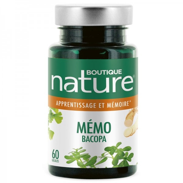 Phytothérapie Memo Bacopa - 60 gelules Boutique nature