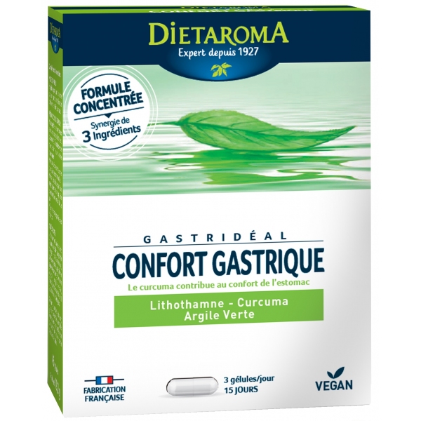 Phytothérapie Gastrideal - Confort gastrique - 45 gelules Dietaroma