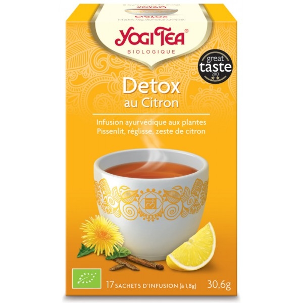 Phytothérapie Detox Citron - 17 sachets Yogi tea