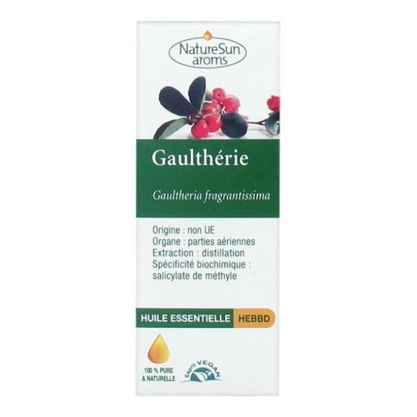 Phytothérapie Gaultherie - Huile essentielle 10 ml NaturSun