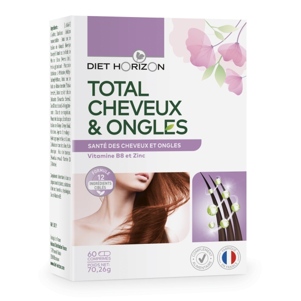 Phytothérapie Total Cheveux Ongles - 60 comprimes Diet Horizon